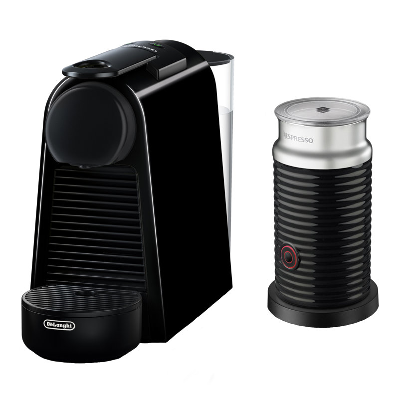 Nespresso Essenza Mini Original Espresso Machine with Aeroccino Milk Frother Bundle by De'Longhi